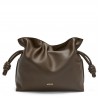 Loewe Flamenco Clutch Bag in Chocolate Nappa Calfskin