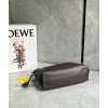 Loewe Flamenco Clutch Bag in Chocolate Nappa Calfskin