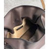 Loewe Flamenco Clutch Bag in Chocolate Nappa Calfskin