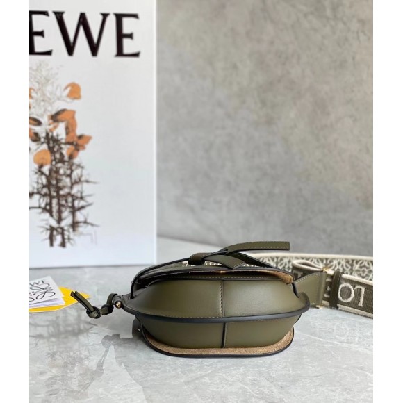 Loewe Gate Dual Mini Bag In Autumn Green Calfskin Loewe Gate Dual Mini Bag In Autumn Green Calfskin