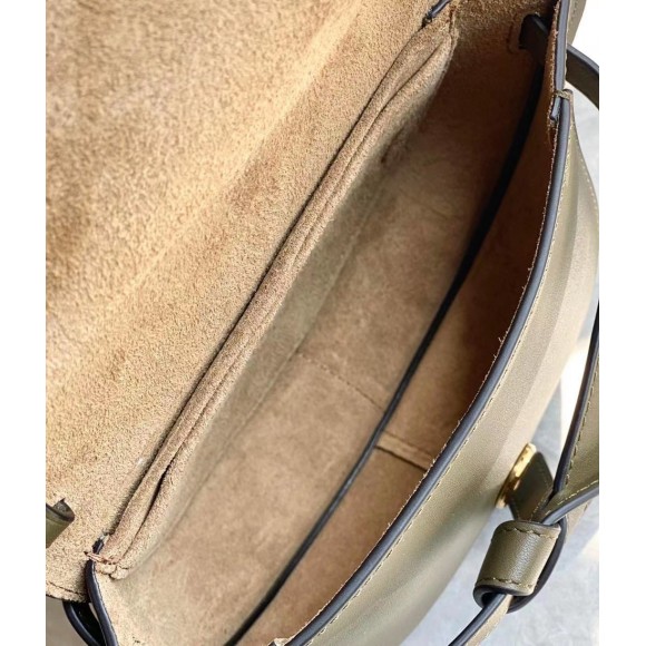 Loewe Gate Dual Mini Bag In Autumn Green Calfskin Loewe Gate Dual Mini Bag In Autumn Green Calfskin