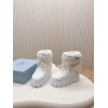 Prada White Shearling Apres-ski Boots
