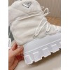 Prada White Shearling Apres-ski Boots