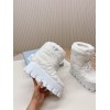 Prada White Shearling Apres-ski Boots
