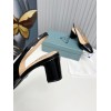 Prada Slingbacks Pumps 65mm In Black Patent Leather