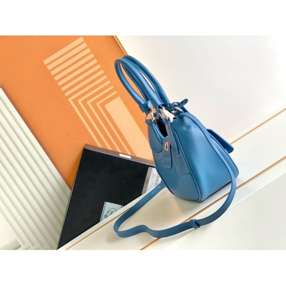 Prada Moon Bag in Blue Padded Nappa Leather Prada Moon Bag in Blue Padded Nappa Leather