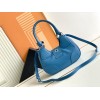 Prada Moon Bag in Blue Padded Nappa Leather