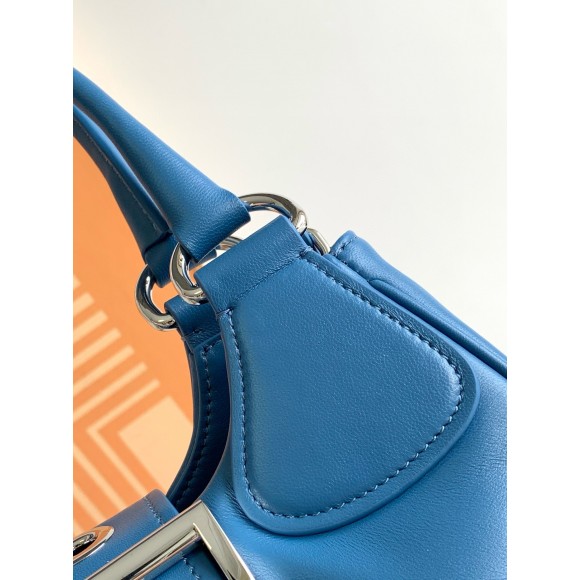 Prada Moon Bag in Blue Padded Nappa Leather Prada Moon Bag in Blue Padded Nappa Leather