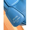 Prada Moon Bag in Blue Padded Nappa Leather