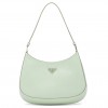 Prada Cleo Small Bag In Aqua Brushed Leather