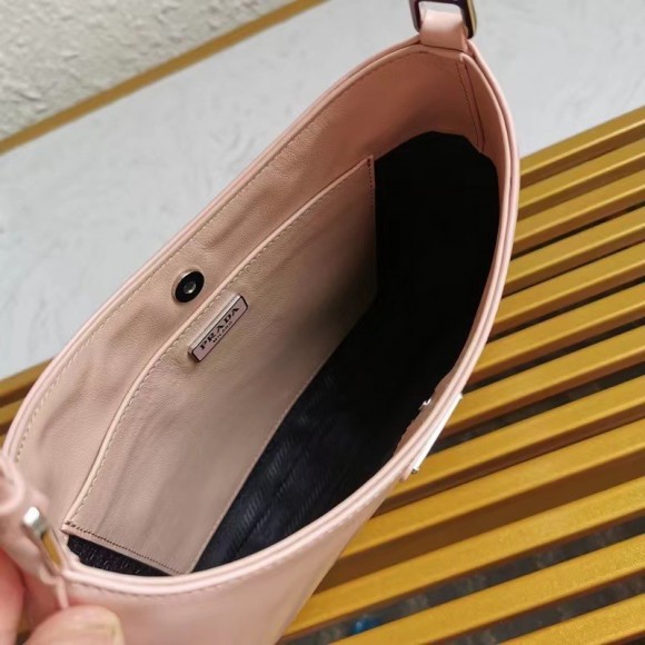 Prada Cleo Small Bag In Pink Brushed Leather Prada Cleo Small Bag In Pink Brushed Leather