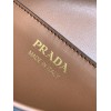 Prada Shoulder Bag in Cognac Smooth Calfskin