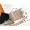 Prada Mini Vanity Bag in Light Pink Grained Leather
