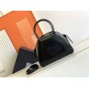 Prada Supernova Small Top Handle Bag In Black Brushed Leather