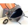 Prada Supernova Small Top Handle Bag In Black Brushed Leather