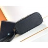 Prada Mini Vanity Bag in Black Grained Leather