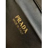 Prada Mini Vanity Bag in Black Grained Leather