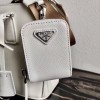 Prada Galleria Mini Bag In White Saffiano Leather
