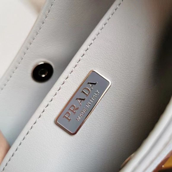 Prada Cleo Small Bag In Blue Brushed Leather Prada Cleo Small Bag In Blue Brushed Leather