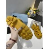 Prada Foam Sandals in Yellow Rubber