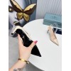 Prada Slingbacks Pumps 95mm In Powder Pink Patent Leather