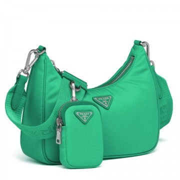 Prada Re-Edition 2005 Shoulder Bag In Green Re-Nylon Prada Re-Edition 2005 Shoulder Bag In Green Re-Nylon
