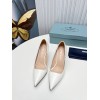 Prada Pumps 95mm in White Patent Leather