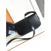 Prada Shoulder Bag in Black Smooth Calfskin