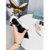 Prada Slingbacks Pumps 95mm In White Patent Leather