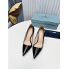 Prada Pumps 95mm in Black Patent Leather