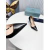 Prada Pumps 95mm in Black Patent Leather