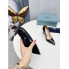 Prada Pumps 95mm in Black Patent Leather