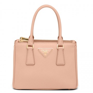 Prada Mini Galleria Bag In Powder Pink Saffiano Leather Prada Mini Galleria Bag In Powder Pink Saffiano Leather