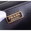 Prada Cahier Shoulder Bag In Black Leather