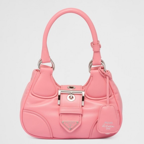Prada Moon Bag in Pink Padded Nappa Leather Prada Moon Bag in Pink Padded Nappa Leather
