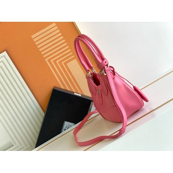 Prada Moon Bag in Pink Padded Nappa Leather Prada Moon Bag in Pink Padded Nappa Leather