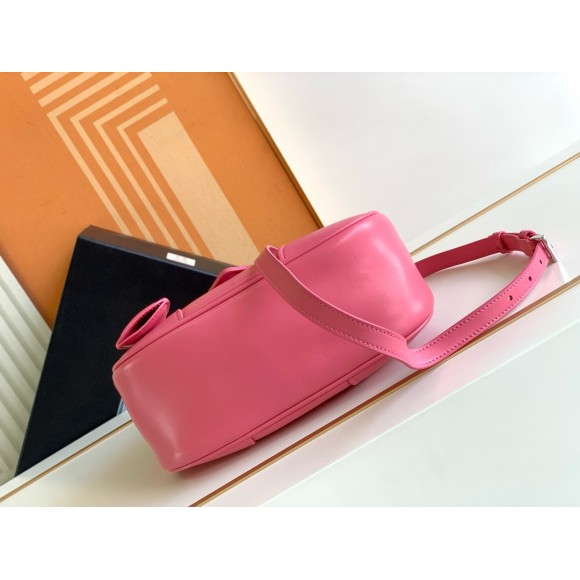 Prada Moon Bag in Pink Padded Nappa Leather Prada Moon Bag in Pink Padded Nappa Leather