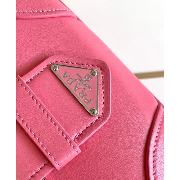 Prada Moon Bag in Pink Padded Nappa Leather Prada Moon Bag in Pink Padded Nappa Leather