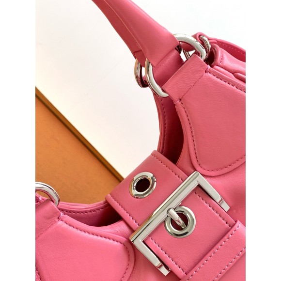 Prada Moon Bag in Pink Padded Nappa Leather Prada Moon Bag in Pink Padded Nappa Leather