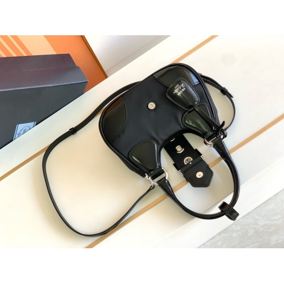 Prada Moon Bag in Black Padded Nappa Leather Prada Moon Bag in Black Padded Nappa Leather
