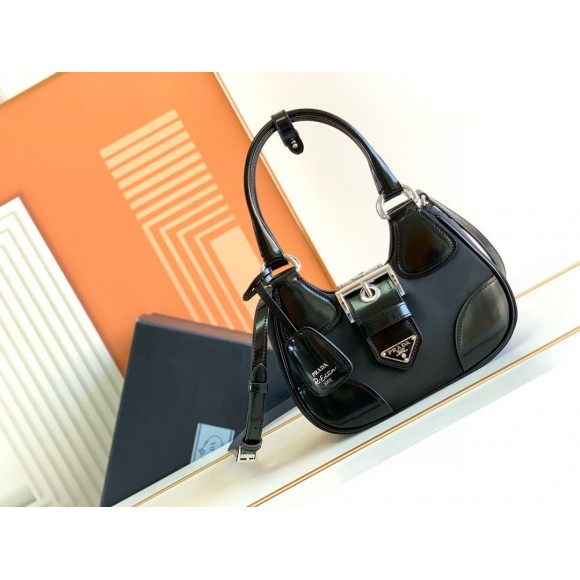 Prada Moon Bag in Black Padded Nappa Leather Prada Moon Bag in Black Padded Nappa Leather