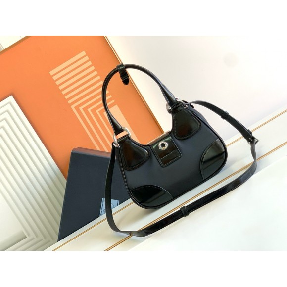 Prada Moon Bag in Black Padded Nappa Leather Prada Moon Bag in Black Padded Nappa Leather