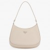 Prada Cleo Small Bag In Beige Brushed Leather