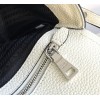 Prada Flap Shoulder Bag in White Grained Leather