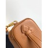 Prada Mini Vanity Bag in Brown Grained Leather