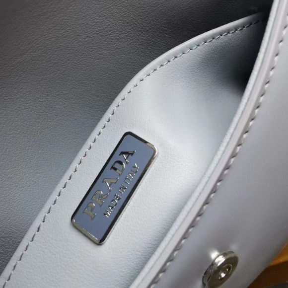 Prada Cleo Flap Bag In Blue Brushed Leather Prada Cleo Flap Bag In Blue Brushed Leather