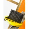 Saint Laurent Envelope Meidum Black Bag with Black Hardware
