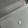 Saint Laurent Sunset Medium Chain Bag In Grey Calfskin