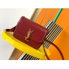 Saint Laurent Small Solferino Bag In Red Calfskin