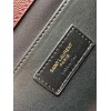 Saint Laurent Envelope Medium Bag In Bordeaux Matelasse Grained Leather